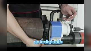 máquina que bisela del tubo